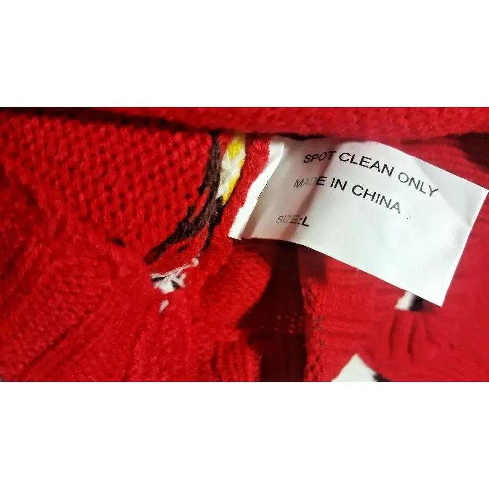 Set of Pet Dog Sweater Puppy Sequin Christmas Costume Winter Warm Shirt Clothes